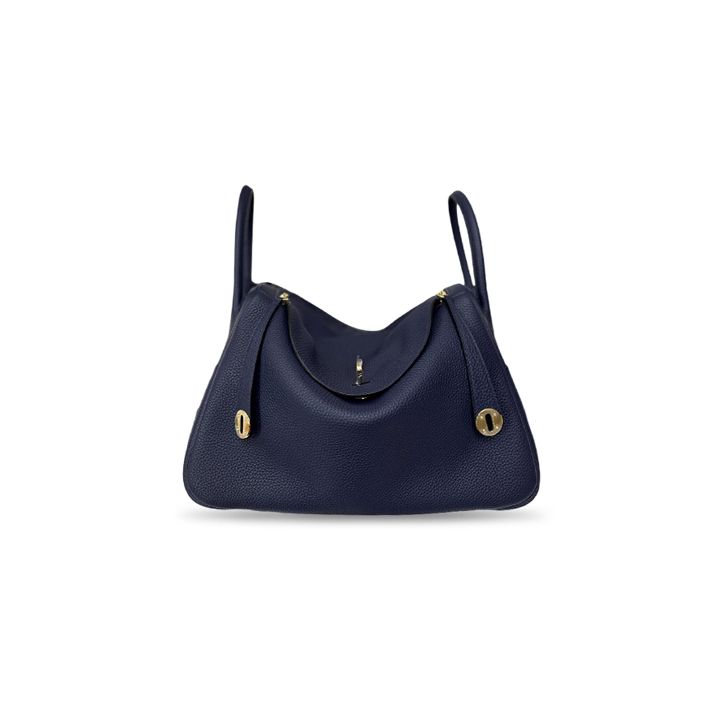 HERMES LINDY 34 BAG IN EVERCOLOR CALFSKIN WITH GOLD (34*23*17cm)  